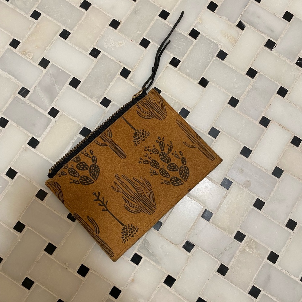 Amelie Mancini Cactus Zipper Pouch